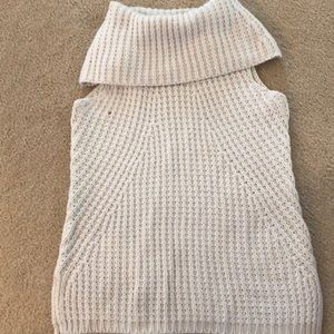 Cream crochet sweater